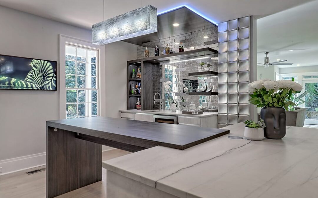 Kitchen Featuring Leicht and custom cabinets Cabinetry